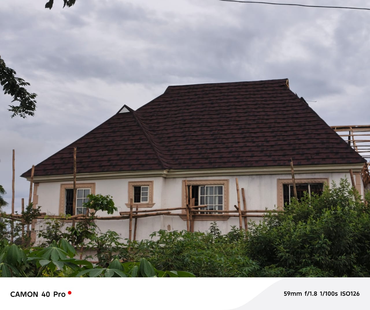 Classic residence — completed roof system