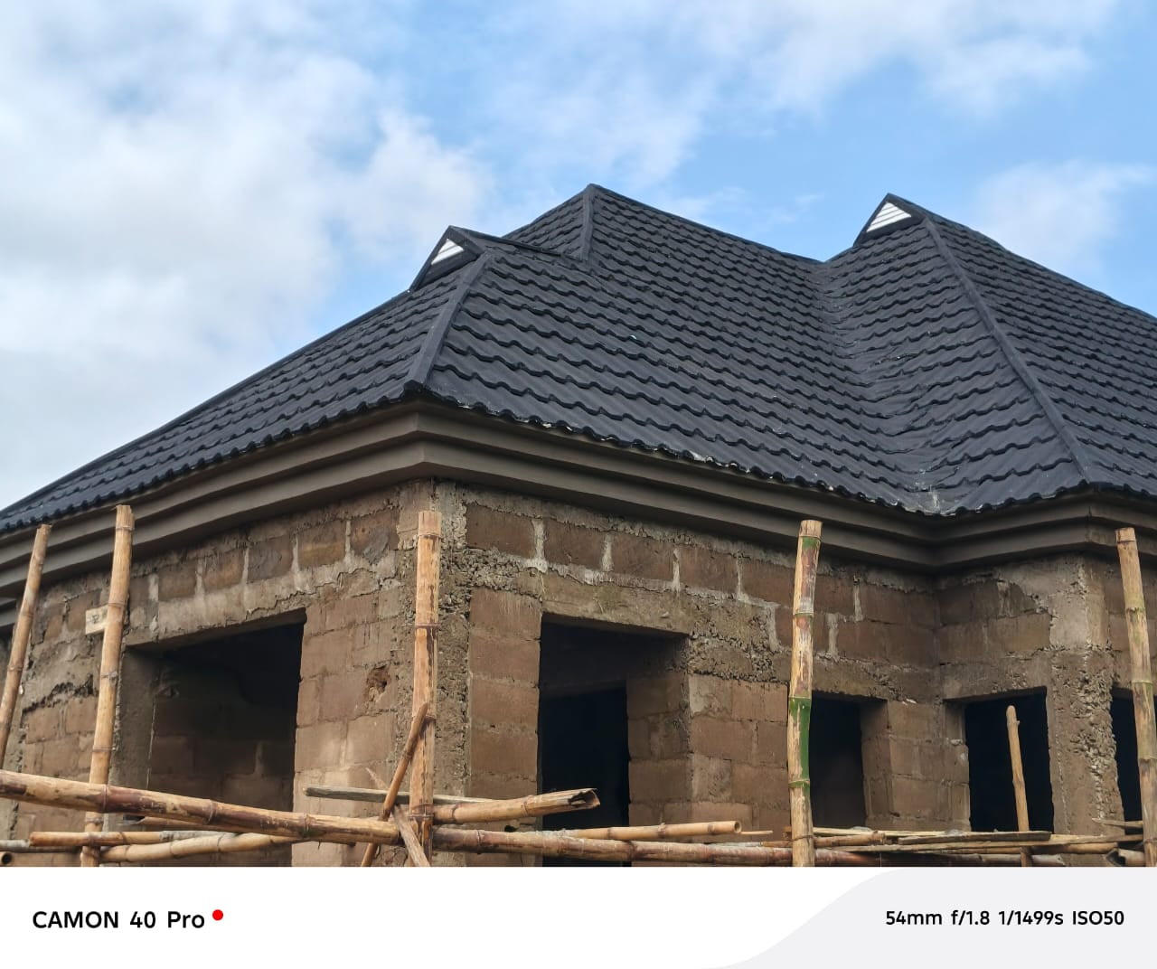 Completed bungalow — handover